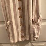Rip Curl  Beige and Brown Striped Top Photo 3