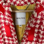 Walter Tweed Silk Blend Blazer with ribbon detail Red Size 8 Photo 2