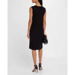 Misook Sleeveless Tank Dress Minimalist Knit Quiet Luxury Size Large Black Photo 3