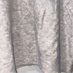 Como vintage Colorblock Cable Knit Turtleneck Sweater Oyster Charcoal Gray XL Photo 5