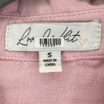 Love Whit by Whitney Port Top Pink Wrap Blouse Long Sleeve Shirt Womens Small Photo 1