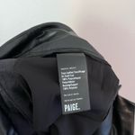 Paige  Kina Faux Leather Belted High Rise Straight Leg Pants Black 12 Photo 7