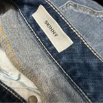 Torrid Distressed Plaid Backing Skinny Denim Jeans Photo 4