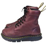 Dr. Martens  Lexington Burgandy Boots GUC $170 Size EU 37 6L    S3739 Photo 6