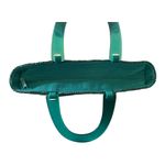 BLUE AND GREEN STRAW HANDBAG, GREEN PLASTIC HANDLE Multiple Photo 2