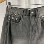 RSQ  90's Jean Size 25 High Waist Distressed Grunge Grey Black Jeans Tapered Photo 8