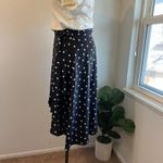 Ann Taylor Black & White Polka Dot Wrap Tie Skirt NEW With Tags Size 14 Photo 4