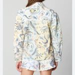 BlankNYC Coming Through Paisley Denim Jacket Size M Blue Size M Photo 15