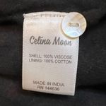 Anthropologie Celina Moon Merlot Red Boho Smocked Midi Dress Size Medium Photo 2