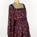 Peach Love California  ruffle floral dress size M lined Photo 5