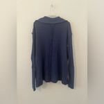 We The Free Free People Oceana Blue Raymond Thermal Top Oversized Size Medium Photo 1