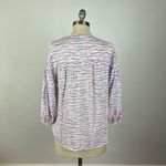 Bimba Y Lola Zebra Print Polka Dot Button Down Shirt Blue Photo 4