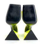 The Attico Devon Mules Neon Yellow Heel Square Toe Leather Party Shoe EU 37 US 7 Photo 9