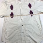 Wrangler Vintage  Women's‎ Western White Southwest Tuxedo Shirt Size Medium/Large Photo 7