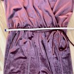 One Clothing Los Angeles Burgundy Velvet Jumper Romper XS With Side Tie Photo 13