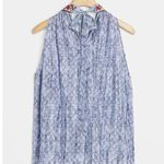 Anthropologie Bhanuni By Jyoti Jina Halter Beaded Embroidered Blouse Petite M Photo 2