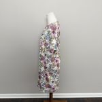 Vera Bradley Sleep Shirt Dress Nighty Floral Cotton Pockets Coffee Garden Purple Photo 4