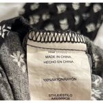 AUW As U Wish Babydoll Smocked Floral Black White Midi Dress Size XL Jumpsuit Photo 11