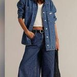 Free People NWT We The Free High Top Pinstripe Culottes Size 29 Photo 0