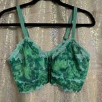 Aerie Green Mission Sunkissed Lace Longline Romantic Bralette XL NWOT Photo 0