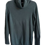 Ann Taylor LOFT Women’s Sage Cowl Neck Metal Cuff Buttons Long Sleeve Sweater Top Size S Photo 0