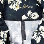 Sam Edelman Navy Blue White Floral Crop Leggings Size Medium Photo 5