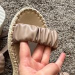 Qupid Ruched Double Strap Sandals Photo 5