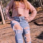 Pink Sweater. V Neck. Size M Photo 0