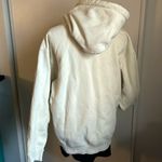 You Matter Embroidered Unisex Solid Eggshell Pullover Sweatshirt Hoodie White Size M Photo 5