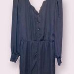 Xhilaration Long Sleeve Romper in Black - size large Photo 0