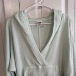 PINK - Victoria's Secret Pink Victoria’s Secret hooded v neck terry cloth sweatshirt size medium Photo 1