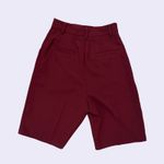 EXPRESS  Burgundy Red High Waisted Bermuda Shorts - Size 0 Photo 1