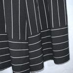 She & Sky Black & White Striped Off Shoulder Cropped Wide Leg Jumpsuit Pockets M Photo 5