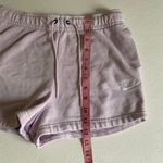 Nike Women’s Small Pink Drawstring Fleece Lounge Athletic Shorts S Photo 4