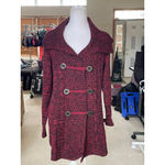 Style & Co Women's . Red Black Marled Cardigan Sweater M Photo 1