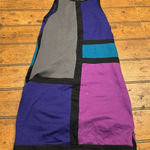 Motel Rocks  Mini Dress S Small Color Block‎ Bodycon Stretch FLAW Photo 0