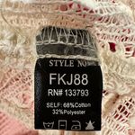 POL oversized jacket patchwork boho lace denim crochet pink pocket mesh size S Photo 6