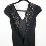 Tadashi Collection 100% Silk Black Sequin Long Formal Cocktail Evening Dress 2 Photo 13