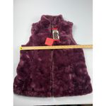 Original Use Original Reversible Faux Fur Vest Sleeveless Plush Purple Vest Size M Photo 2
