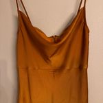 TAYLOR Satin Midi‎ Slip Dress Brown Size undefined Photo 2