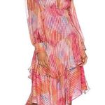 Love Shack Fancy Meridian Dress NWT rainbow cloud size 2 size xsmall 100% silk Photo 0