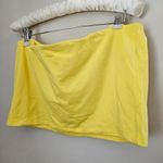 BP  Tube Top Crop Strapless Solid Yellow Casual Summer Plus Vacation Neutral Photo 4