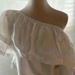 Mud Pie NWT  Elegant Off-Shoulder White Top Photo 0