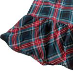 Draper James Red Green Plaid Mini Dress Fit And Flare Long Sleeve Size Large Photo 3