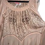 Free People NEW NWT  Off The Shoulder Embellished Moon Gleam Dress Rose Smoke Photo 5