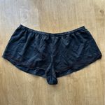 Victoria's Secret Victoria’s Secret Pajama Set, Silky Tank Top & Shorts, Black Animal Print/Lace Photo 7