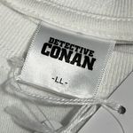 DETECTIVE CONAN size large pullover white short sleeve t Photo 9