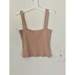 Pink Lily beige cropped tank top Photo 5