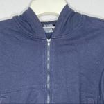 Norma Kamali  Zip Hoody Jacket Navy Photo 4