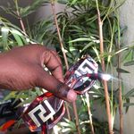 2000s Burgundy brown black cheetah animal print retro sunglasses gold accents Photo 5